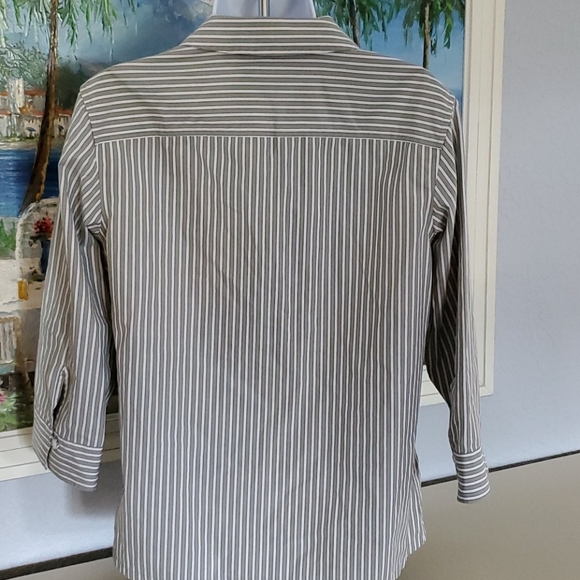 Eddie Bauer striped blouse M - Picture 2 of 2